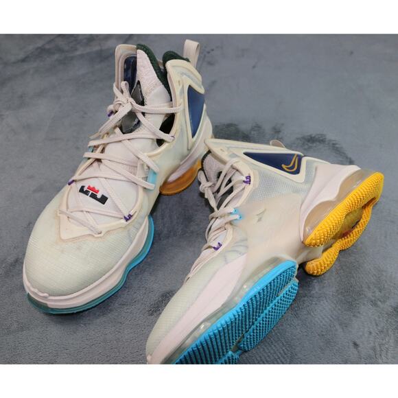 Nike LeBron 19 EP Lakers Cream Men\'s Size 12 Basketball Shoes Clean main image 11